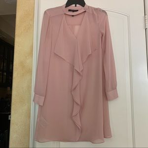 Long sleeve pale pink dress shirt
